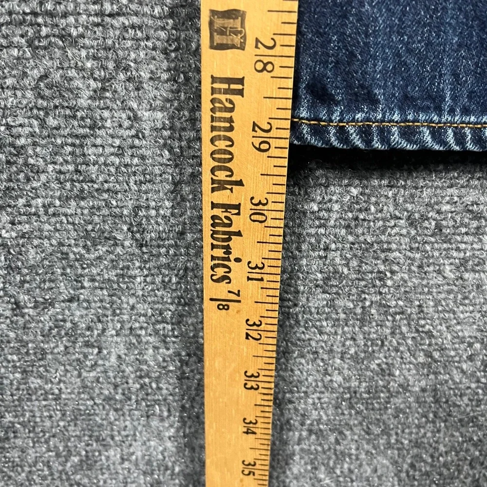 J.Crew Vintage Bootcut Jeans Mens 36 Blue Medium Wash Whiskered Denim 77388
